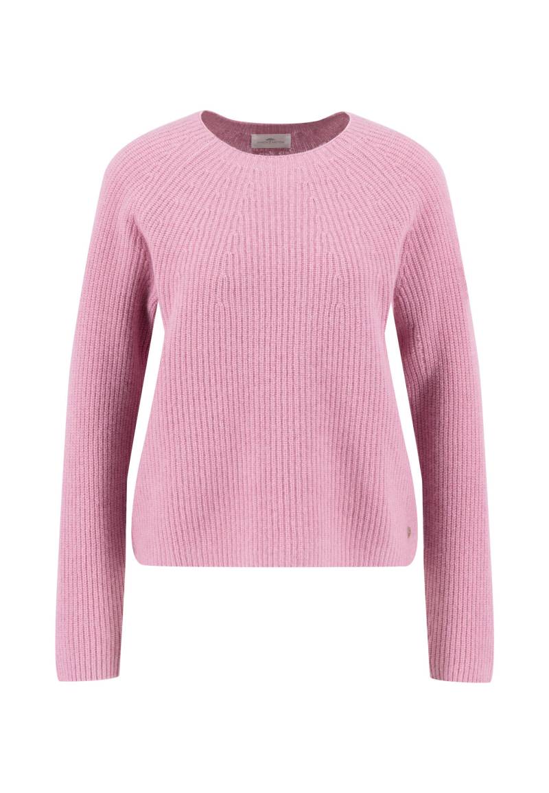 FYNCH-HATTON - PULLOVER O-NECK RIB CASHMERE mauve rose - Gr. - XL von FYNCH-HATTON