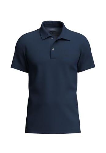 FYNCH-HATTON Piqué-Poloshirt aus Baumwolle mit Struktur und Logo-Stickerei Misty Blue / 3XL von FYNCH-HATTON
