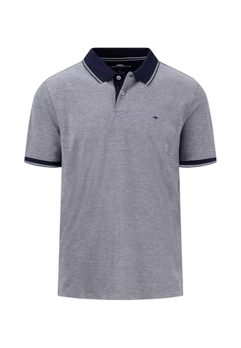 FYNCH-HATTON Piquè-Poloshirt in Two-Tone-Optik Navy/XL von FYNCH-HATTON