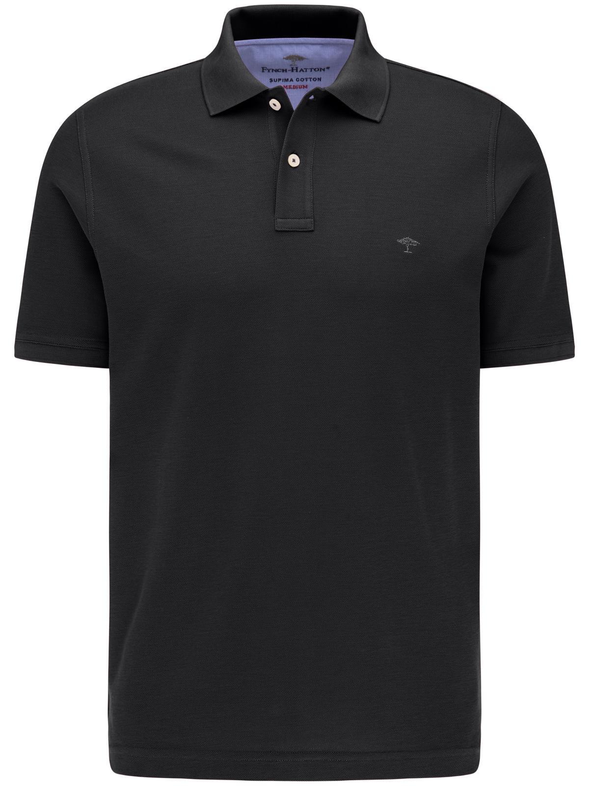 FYNCH-HATTON - Polo, Basic black - Gr. - L von FYNCH-HATTON