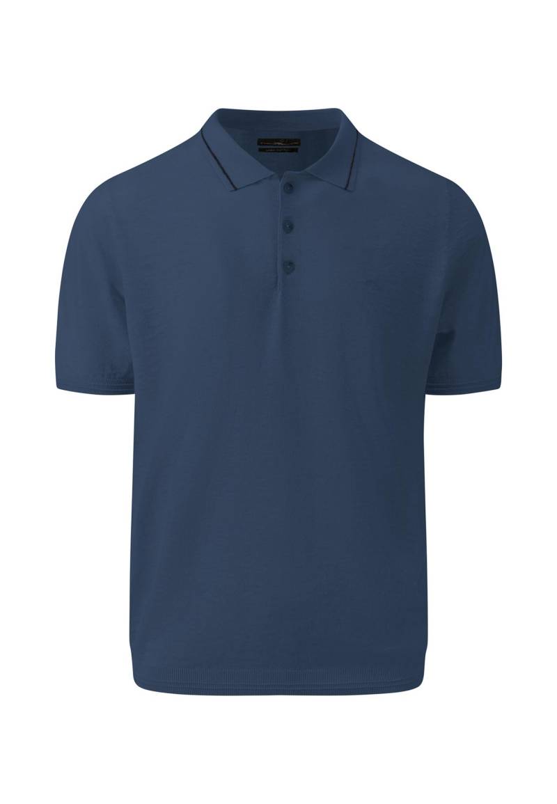 FYNCH-HATTON - Polo, Cotton Linen midnight - Gr. - L von FYNCH-HATTON