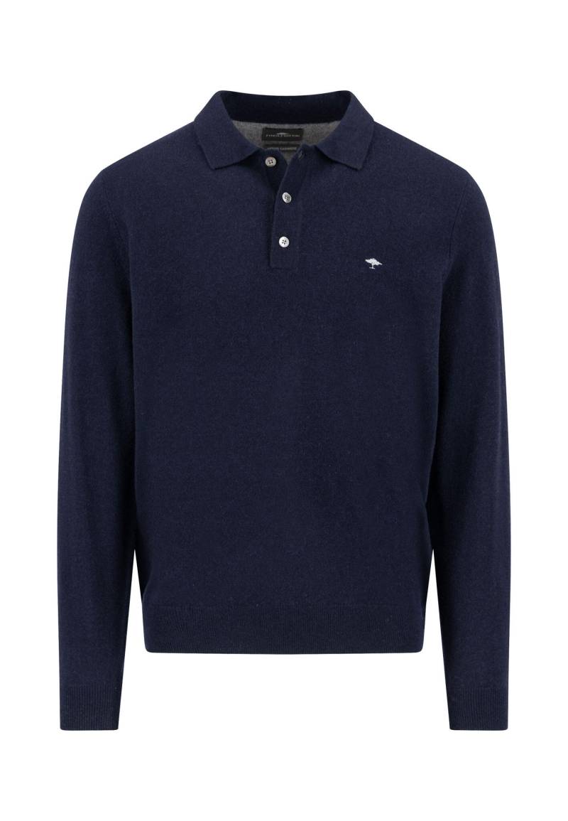 FYNCH-HATTON - Polo, Longsleeve, Merino Cashmere navy - Gr. - L von FYNCH-HATTON