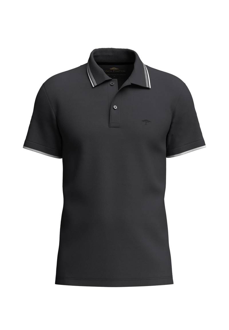 FYNCH-HATTON - Polo, contrast tipping asphalt - Gr. - XL von FYNCH-HATTON
