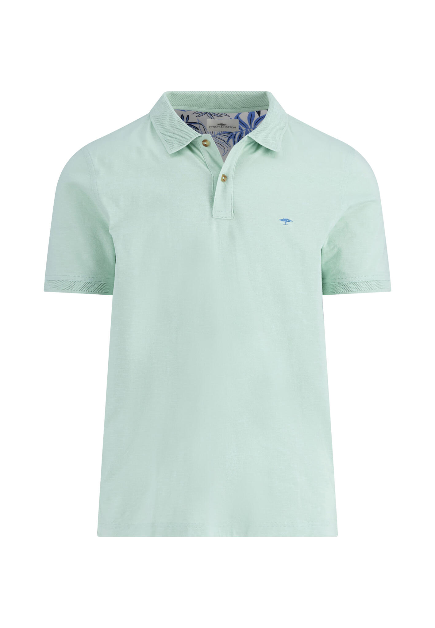 FYNCH-HATTON - Polo, slub minty green - Gr. - 3XL von FYNCH-HATTON