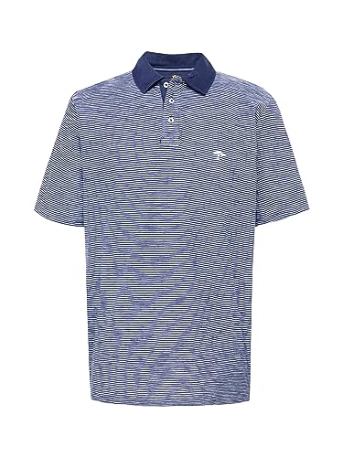 Gestreiftes Polo-Shirt aus Baumwoll-Jersey Navy/L von FYNCH-HATTON