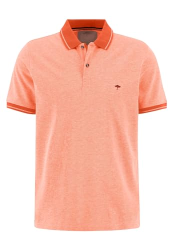 FYNCH-HATTON Polo 13031512 - Polo-Shirt in Two-Tone Optik Tangerine L von FYNCH-HATTON