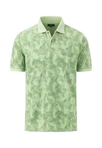 Lockeres Polo-Shirt mit sommerlichem Print Soft Green/XXL von FYNCH-HATTON