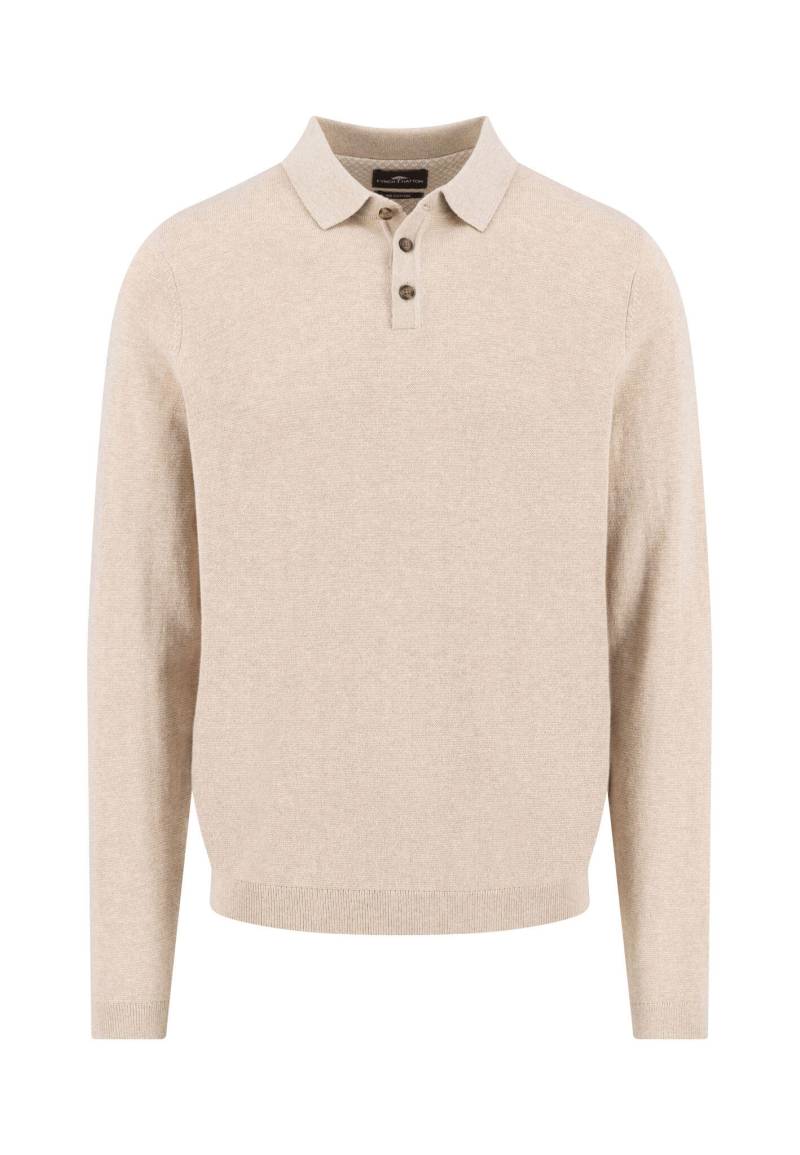 FYNCH-HATTON - Polo Longsleeve, Winter Air Cotton light taupe - Gr. - XXL von FYNCH-HATTON