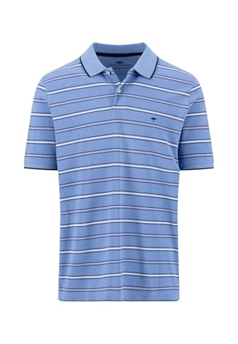 FYNCH-HATTON Poloshirt aus Baumwolle in Streifenoptik Crystal Blue/XL von FYNCH-HATTON