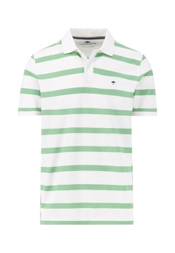 FYNCH-HATTON Poloshirt aus Baumwolle mit Streifen Turf Green / 4XL von FYNCH-HATTON
