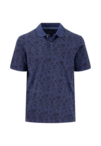 FYNCH-HATTON Poloshirt aus Baumwolle mit botanischem Alloverprint Navy/L von FYNCH-HATTON
