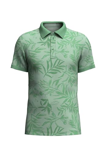FYNCH-HATTON Poloshirt aus Baumwolle mit botanischem Print Turf Green/L von FYNCH-HATTON