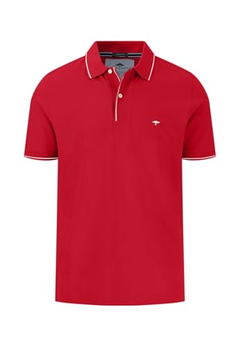 FYNCH-HATTON Poloshirt aus Baumwolle mit dezentem Kragendetail Poppy red / 4XL von FYNCH-HATTON
