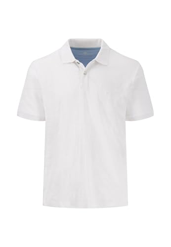 FYNCH-HATTON Poloshirt in Unifarben aus Baumwolle White/L von FYNCH-HATTON
