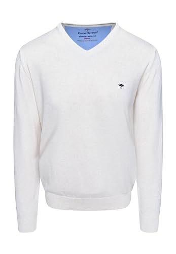 FYNCH-HATTON Pullover 1313211 - Feinstrick-Pullover mit V-Ausschnitt Offwhite L von FYNCH-HATTON