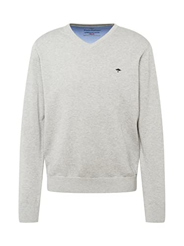 FYNCH-HATTON Pullover 1313211 - Feinstrick-Pullover mit V-Ausschnitt Silver M von FYNCH-HATTON