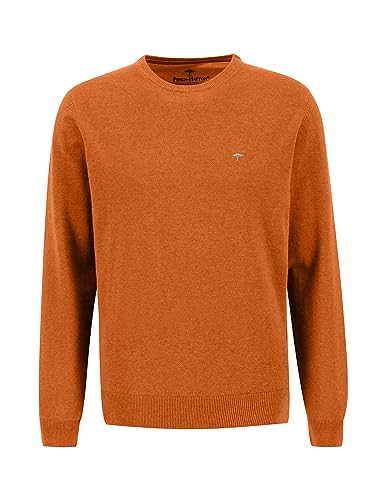 FYNCH-HATTON Pullover 1314210 - Feinstrickpullover mit Rundhalsausschnitt Burnt orange L von FYNCH-HATTON