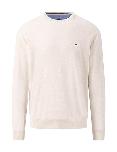 FYNCH-HATTON Pullover 1314210 - Feinstrickpullover mit Rundhalsausschnitt Offwhite L von FYNCH-HATTON