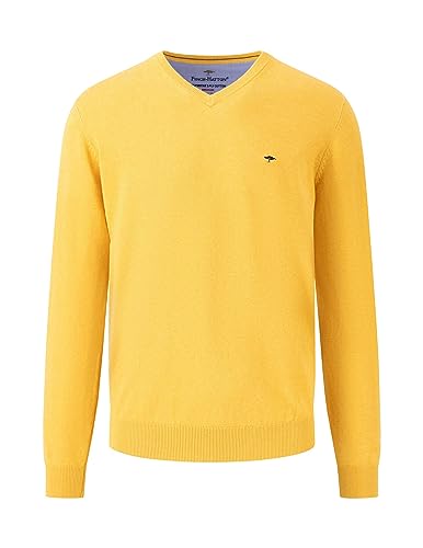 FYNCH-HATTON Pullover 1314211 - Weicher Baumwoll-Pullover mit V-Ausschnitt Winter Sun 3XL von FYNCH-HATTON