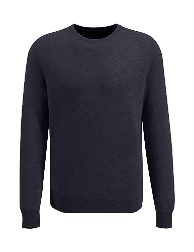 FYNCH-HATTON Pullover 1314800 - O-Neck Pullover aus Merino-Kaschmir Navy L von FYNCH-HATTON