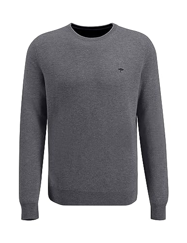 FYNCH-HATTON Pullover 1314800 - O-Neck Pullover aus Merino-Kaschmir Steel M von FYNCH-HATTON