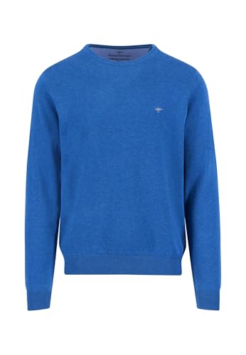 FYNCH-HATTON Feinstrickpullover mit Rundhalsausschnitt Azure / 3XL von FYNCH-HATTON