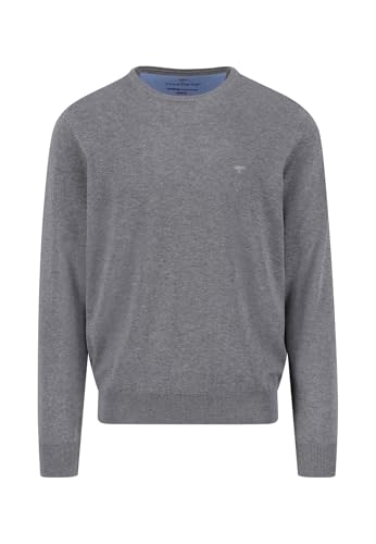FYNCH-HATTON Feinstrickpullover mit Rundhalsausschnitt Steel/XXL von FYNCH-HATTON