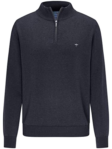 FYNCH-HATTON Pullover SFPK215 - Troyer - Cardigan Zip - Superfine Cotton Navy 3XL von FYNCH-HATTON