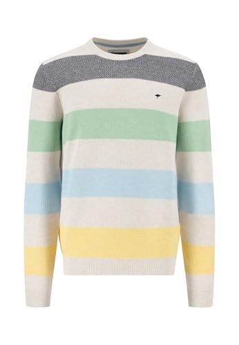 FYNCH-HATTON Pullover aus Baumwolle mit Blockstreifen und Logo Detail New Offwhite/XXL FYNCH-HATTON Pullover aus Baumwolle mit Blockstreifen und Logo Detail New Offwhite/XXL von FYNCH-HATTON