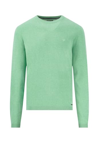FYNCH-HATTON Pullover aus Baumwolle mit Rundhalsausschnitt - AIR Cotton Turf Green/M von FYNCH-HATTON