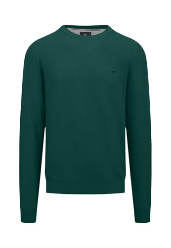 FYNCH-HATTON Pullover aus Baumwolle mit Rundhalsausschnitt Dark Emerald / 3XL von FYNCH-HATTON