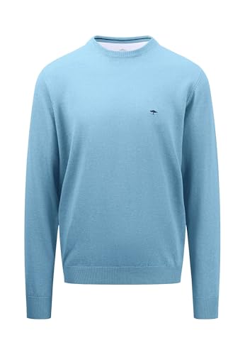 FYNCH-HATTON Pullover aus Baumwolle mit Rundhalsausschnitt Splashy Ocean / 4XL von FYNCH-HATTON