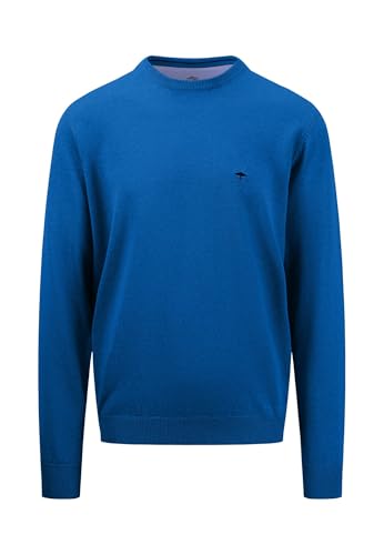 FYNCH-HATTON Pullover aus Baumwolle mit Rundhalsausschnitt Strong Blue/L von FYNCH-HATTON