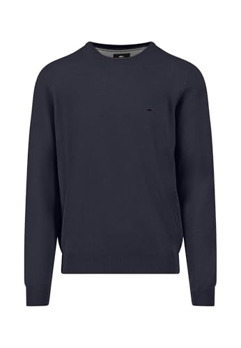 FYNCH-HATTON Pullover aus Baumwolle mit feiner Struktur Navy/XXL von FYNCH-HATTON