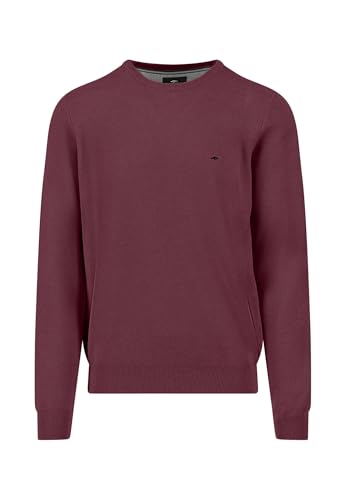 FYNCH-HATTON Pullover aus Baumwolle mit feiner Struktur deep Merlot/XXL von FYNCH-HATTON