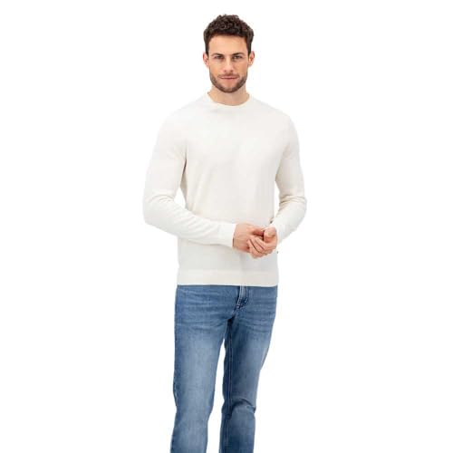 FYNCH-HATTON Pullover mit Rippstrick-Details aus extra weichem Feinstrick Offwhite/XXL von FYNCH-HATTON
