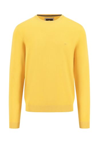 FYNCH-HATTON Pullover mit Rippstrick-Details aus extra weichem Feinstrick Pineapple/XXL von FYNCH-HATTON
