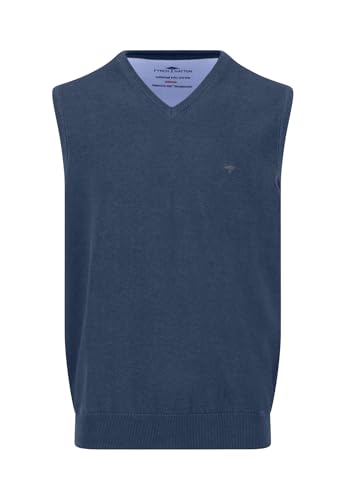 FYNCH-HATTON Pullunder aus Baumwolle mit V-Ausschnitt Night/XL von FYNCH-HATTON