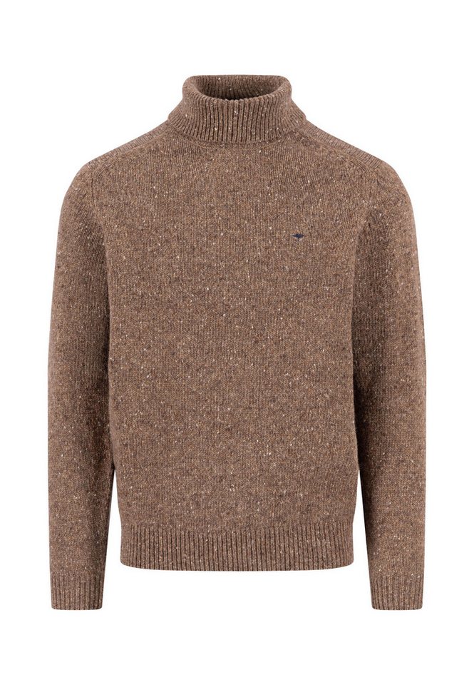 FYNCH-HATTON Rollkragenpullover im Strick-Look meliert von FYNCH-HATTON