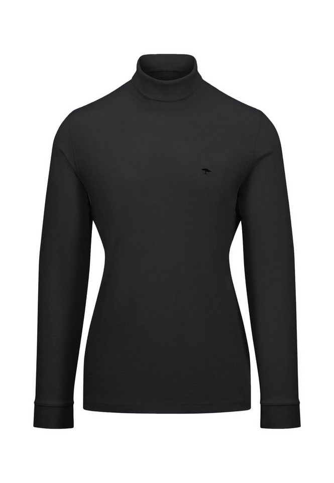 FYNCH-HATTON Rollkragenshirt mit Logo-Bestickung an der Brust von FYNCH-HATTON