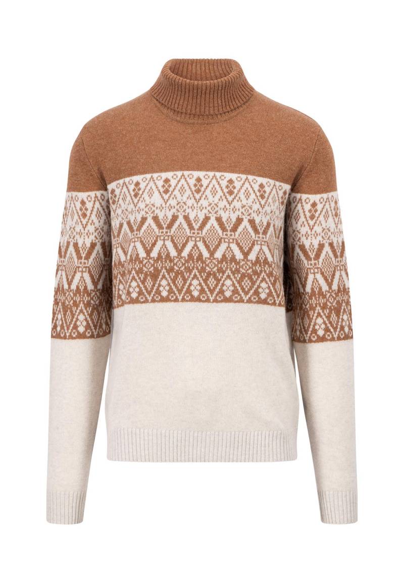 FYNCH-HATTON - Rollneck, Lambswool, Fair Isle*RWS winter white - Gr. - L von FYNCH-HATTON
