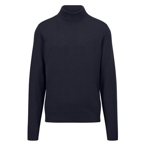 FYNCH-HATTON Pullover aus Baumwolle mit Rollkragen Navy/XXL von FYNCH-HATTON
