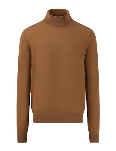 FYNCH-HATTON Rollneck 1309716 - Strickpullover aus Merinowolle Walnut Brown XL von FYNCH-HATTON