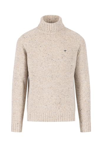 FYNCH-HATTON Rollneck 1310345 - Rollkragen-Pullover aus Donegal-Strick Offwhite XXL von FYNCH-HATTON