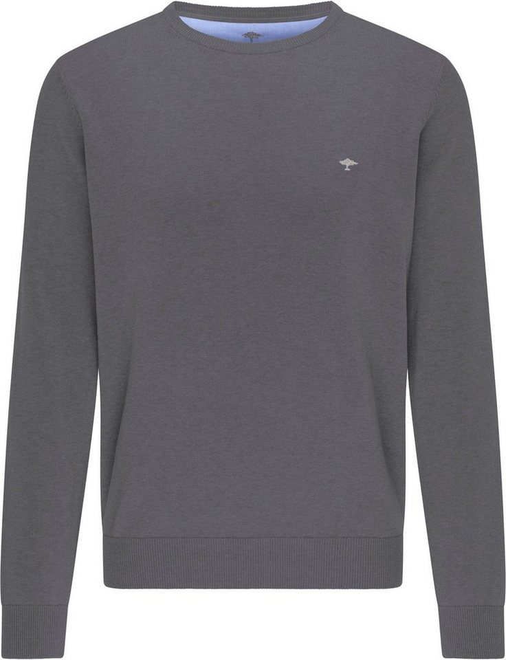 FYNCH-HATTON Strickpullover FYNCH-HATTON Langarmpullover (1-tlg) mit Logostickerei von FYNCH-HATTON