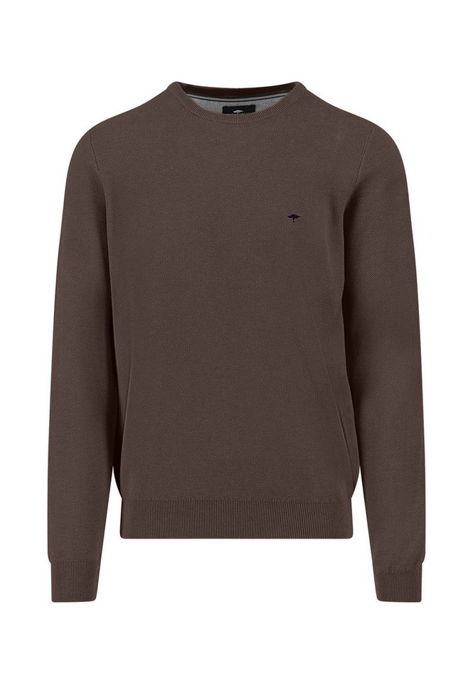 FYNCH-HATTON Rundhalspullover mit Logo Stickerei von FYNCH-HATTON
