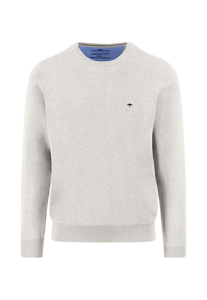 FYNCH-HATTON Rundhalspullover mit Logo Stickerei von FYNCH-HATTON