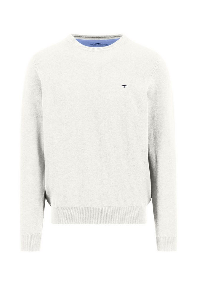 FYNCH-HATTON Rundhalspullover mit Logo Stickerei von FYNCH-HATTON