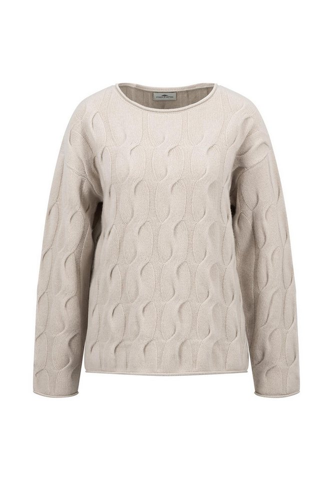FYNCH-HATTON Rundhalspullover mit elegantem Strickmuster von FYNCH-HATTON