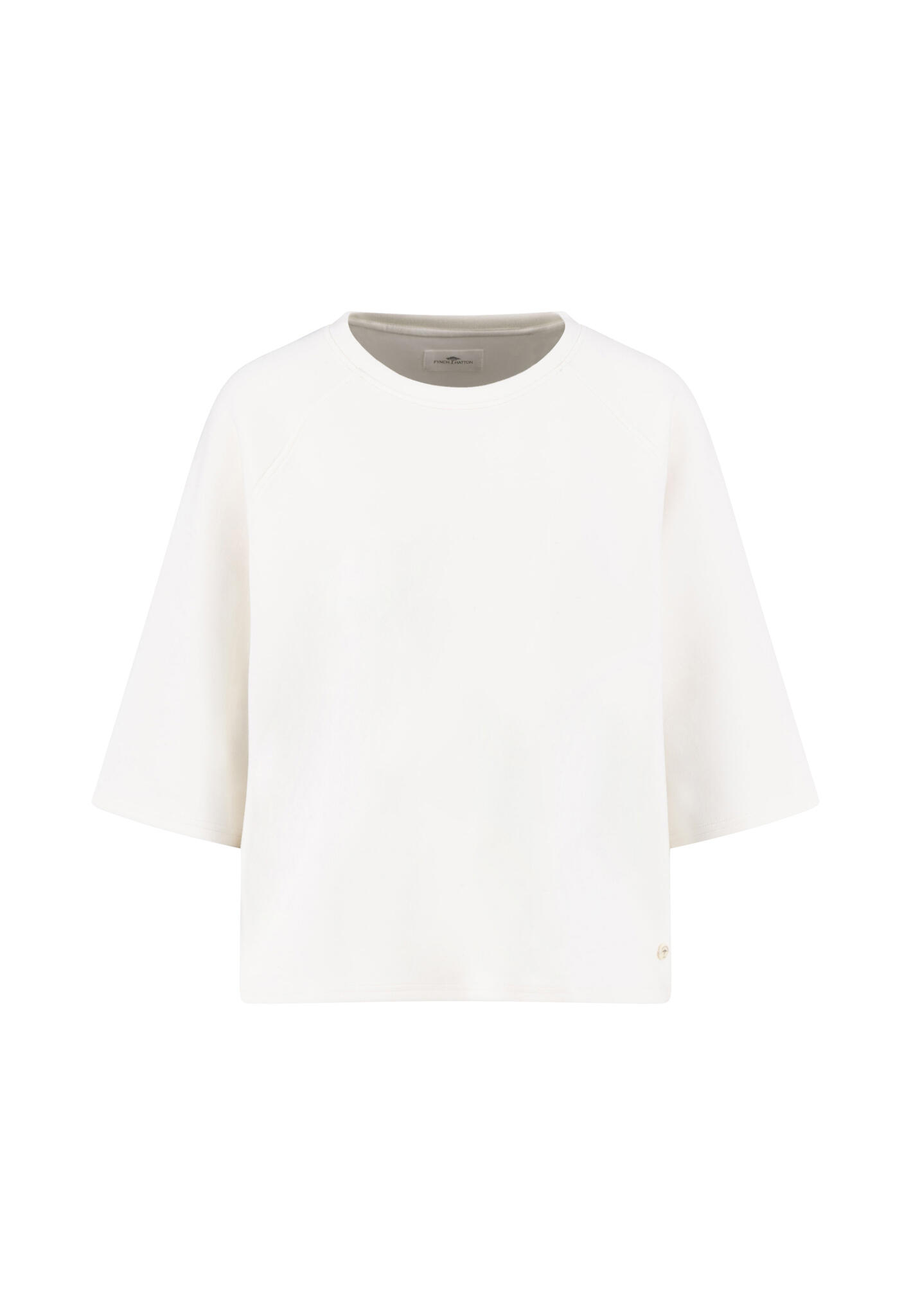 FYNCH-HATTON - SWEATSHIRT SOFT HALFSLEEVE milk - Gr. - L von FYNCH-HATTON